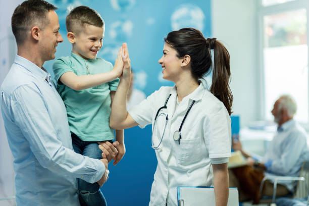 doctors with happy patient